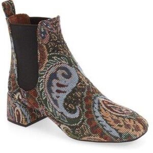 Jeffrey Campbell Women's 'Bellaire' Woven Chelsea Boot Sz 8